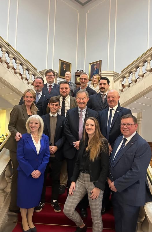 Rupert Lowe with Restore councillors