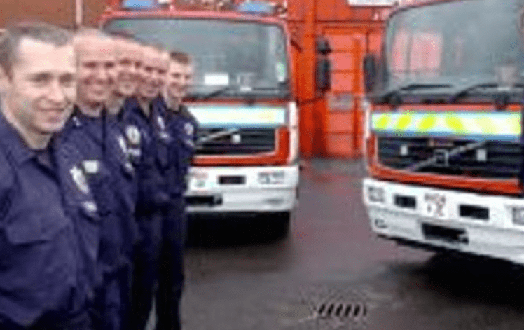 Steve Jeffries as fire fighter