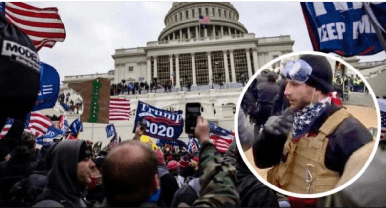 Mathew Bair at Capitol 6 January 2022