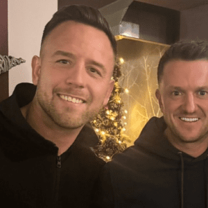 Danny Tommo with Tommy Robinson