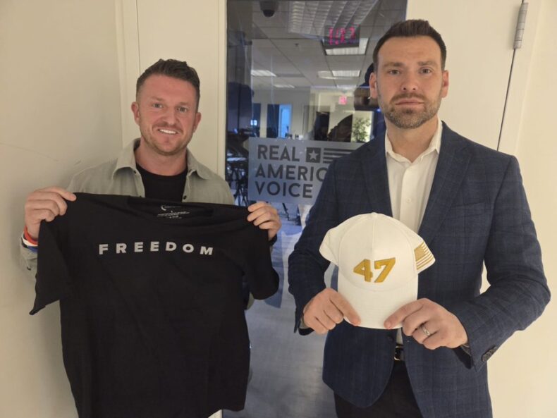 Tommy Robinson with Jack Posobiec
