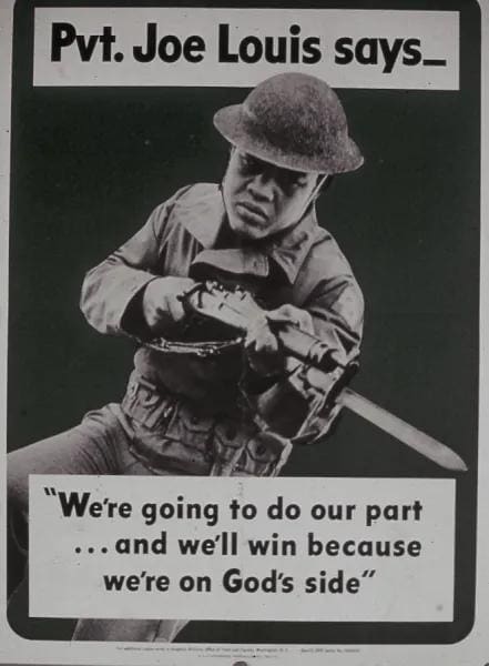 Joe Louis military poster