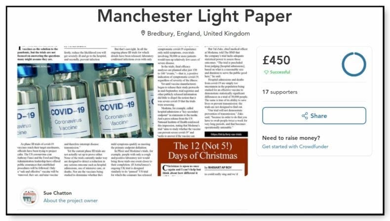 Sue Jeffries fund raises for The Light