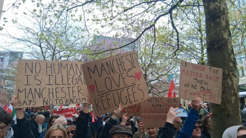 Britain First mancheter 18 April 2026