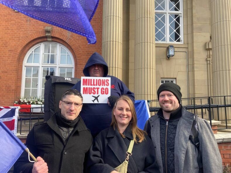 Patriotic Alternative rally Nuneaton 28 March 2026