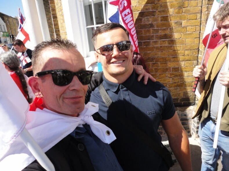 Paul Ward with Harry Hilden