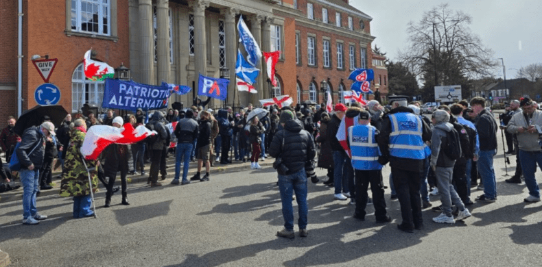 Patriotic Alternative rally Nuneaton 28 March 2026