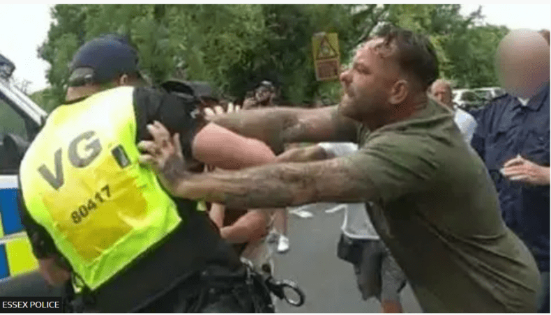 Phil Curson at Epping riots