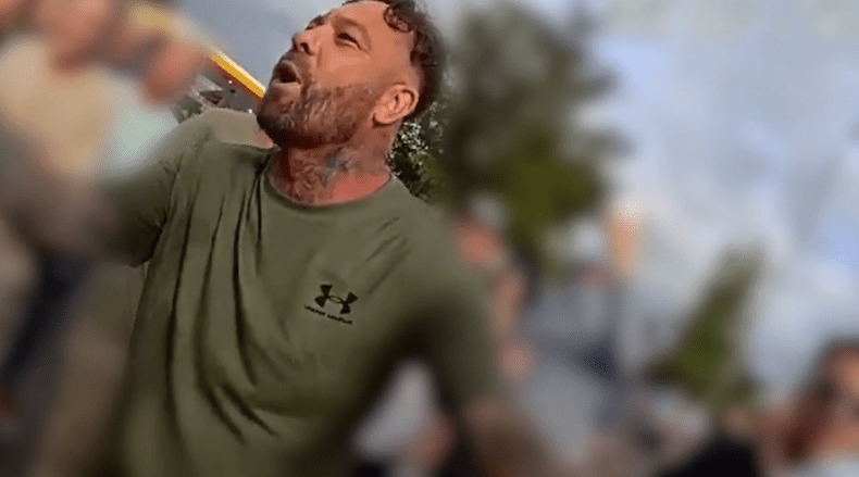 Phil Curson at Epping riots