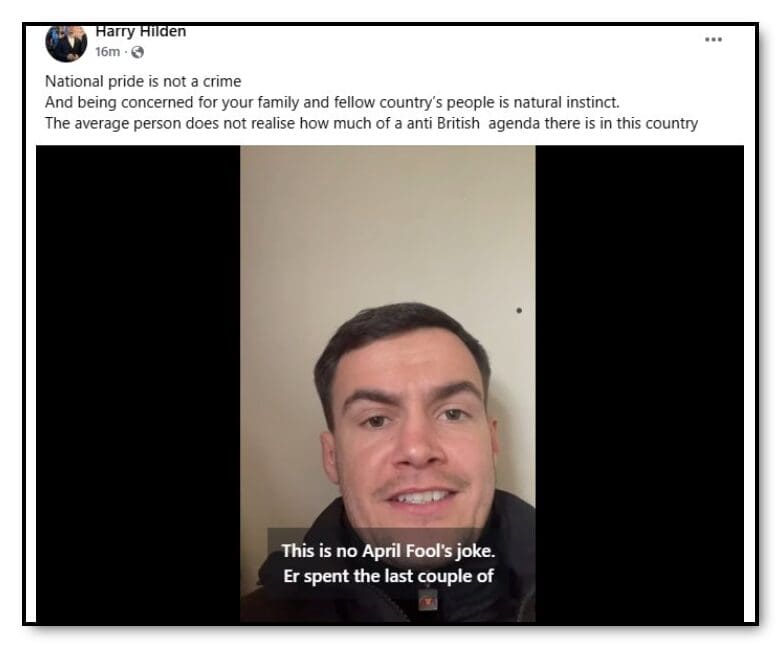 harry Hilden bemoans two nights in the cells