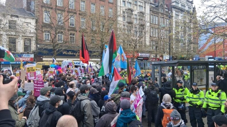 Britain First manchester 18 April 2026
