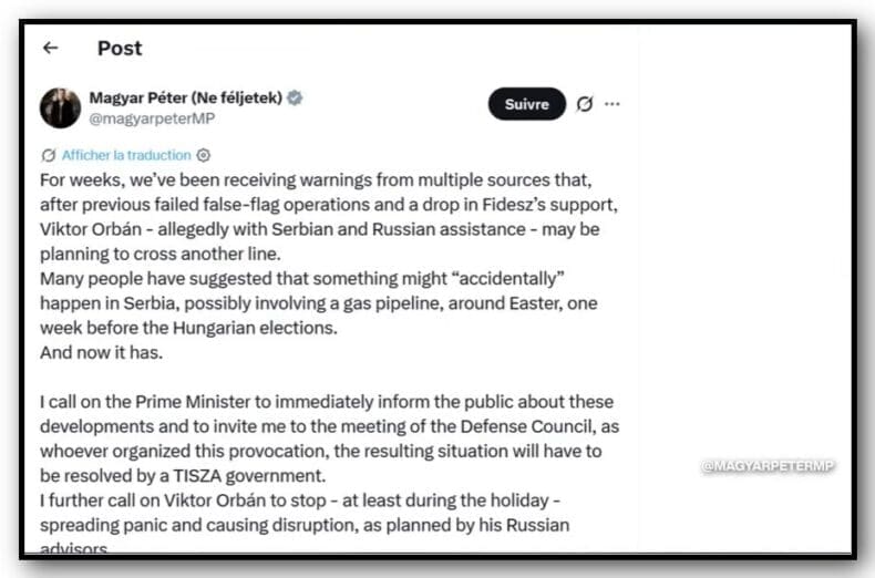 Magyar post in Hungarian election