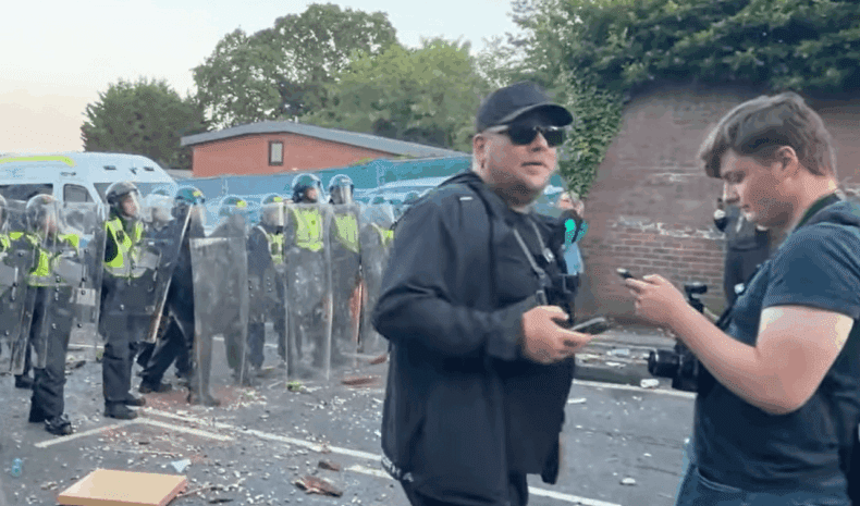 Anthony Barnes AY Audits with Youn Bob Thomas Moffitt at Southampton riot